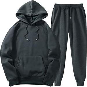 Conjunto Deportivo Unisex de Sudadera con Capucha y Pantalones Blancos, Color Sólido, Manga Larga, Cierre con Cordón, Ropa Casual para Otoño - Product Image 3