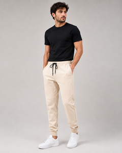 Pantalon de survêtement décontracté pour homme, en molleton de coton respirant de haute qualité, taille haute, avec cordon de serrage, idéal pour l'hiver et le sport – Vente en gros - Product Image 1