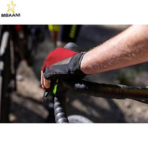 ถุงมือจักรยานอีลิท เจลสำหรับผู้ชาย ถุงมือปั่นจักรยานพร้อมแผ่นเจลเพื่อความสบายและการยึดเกาะ สีดำ - Product Image 6