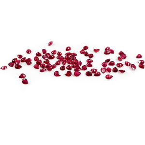Rubis naturels de Bangkok, formes poire calibrées 3x4mm, pierres précieuses de rubis naturelles facettées en vrac pour la fabrication de bijoux, prêtes à l'emploi - Product Image 4