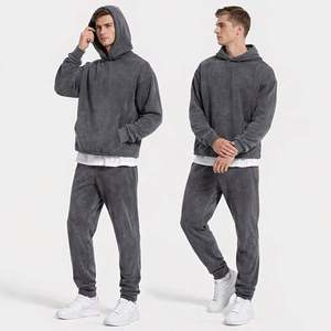 Conjunto Deportivo de Felpa Francesa para Hombre, Pantalones Deportivos de Algodón - Product Image 2