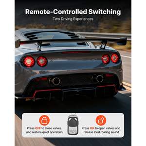 Kit de commande à distance pour découpe d'échappement électrique de 2,5 pouces, universel, en acier inoxydable, une seule commande pour le réglage des systèmes d'échappement - Product Image 3