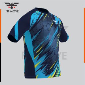 เสื้อยืดพรีเมียมสีน้ำเงินเหลืองใหม่ ระบายอากาศได้ดี สวมใส่สบาย เทคโนโลยีซับลิเมชั่น แห้งเร็ว เหมาะสำหรับออกกำลังกาย รับสั่งพิมพ์ลาย 140 กรัม - Product Image 6