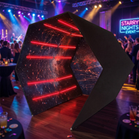Cabine Photo 360° - Structure en Tissu Tendu Imprimé Personnalisé, Tunnel Vidéo 360° avec Lumières LED, 9x7,5 pi en Alliage d'Aluminium pour Anniversaire