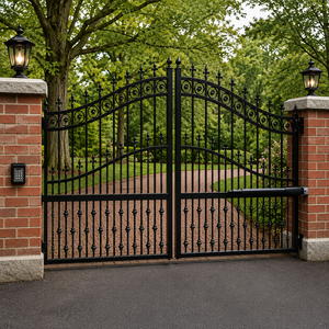 Encuentre exquisitas puertas ornamentales de hierro forjado elaboradas por maestros artesanos para mejorar la seguridad y la apariencia de lujo de su entrada. - Product Image 3