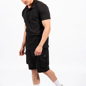 Conjuntos Cortos de Primera Calidad para Hombre, Camisetas y Pantalones Cortos a la Moda, Camiseta con Pantalones Cortos a Juego, 100% Algodón Transpirable - Product Image 1