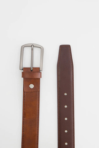 Ceinture en cuir de vachette réglable pour homme RAHRAJ ENTERPRISES, ceinture en cuir véritable à 100 % pour homme, boucle en métal simple, décontractée - Product Image 2