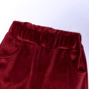 Jogging de sport en velours personnalisé à la mode OEM Survêtement personnalisé de marque privée pour enfants avec logo Service OEM pour filles - Product Image 5