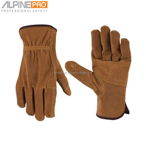 Gants de travail en cuir noirs personnalisés de marque pour chauffeurs, avec protection anti-coupure et anti-chaleur, vente en gros directe usine OEM - Product Image 2