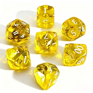 Jeu de dés en résine de qualité supérieure, 7 pièces, pour D&D, avec bords tranchants, pour jeux de rôle sur table, à bas prix - Product Image 6