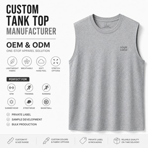 Camiseta sin mangas con cuello redondo, transpirable, ecológica, de secado rápido, tela de poliéster, diseño de abertura profunda en el codo, logotipo impreso personalizado, OEM, privado - Product Image 5