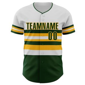 Maillot de baseball personnalisé unisexe à manches courtes, boutonné sur le devant, nom de l'équipe 00, imprimé par transfert thermique, rayé, anti-humidité, 220g - Product Image 5