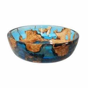 Ensaladera de Madera de Mango y Resina, Estilo Americano, Ecológica, Hecha a Mano, para Hogar, Hotel o Restaurante, Decorativa - Product Image 5