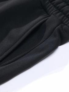 Ensemble de survêtement classique confortable en coton mélangé, sweat-shirt et pantalon, parfait pour les hommes, les femmes, les adolescents et les jeunes adultes - Product Image 3