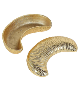 Luxury <b>Metal</b> Banana Shape Dry Fruit <b>Box</b> with Textured Lid Decorative Nut <b>Storage</b> Container for Premium Table Serving Kitchen - Product Image 4