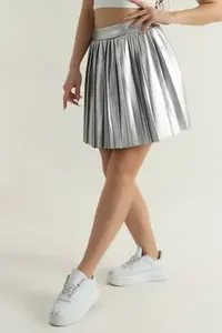 กระโปรงผู้หญิงปี 2024 สไตล์ใหม่ ดีไซน์สวยที่สุด กระโปรงผู้หญิงลายพิมพ์สไตล์ซัน ราคาถูก กระโปรงเอวสูงสีพื้น - Product Image 2