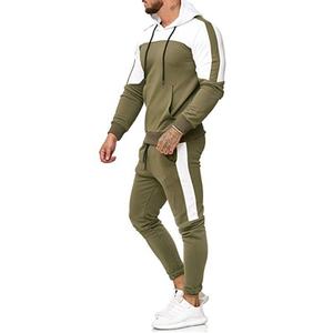 Survêtement de sport personnalisé pour hommes, coupe ajustée, mode 100% polyester, grande taille pour l'hiver - Product Image 3