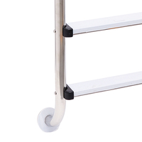 Échelle de piscine en acier inoxydable 304/316 avec mains courantes, 2 à 5 marches, échelle d'accès sécurisée pour piscine enterrée, OEM