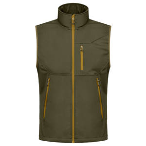 Men's Casual Softshell <b>Vest</b> Outdoor Workwear Sleeveless Jacket Full Zip Windproof <b>Utility</b> Multi Pocket Hiking Travel <b>Vest</b> - Product Image 1