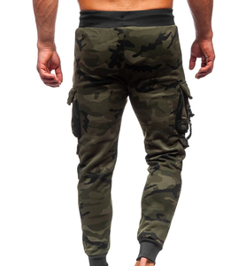Men's Casual Cargo Jogger Pants High Waist <b>Drawstring</b> <b>Trousers</b> with Pockets Lightweight Design - Product Image 3