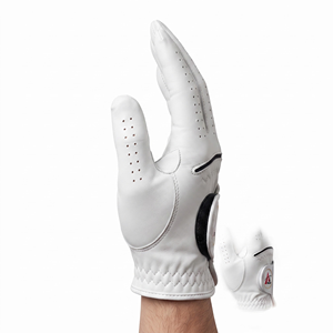 Gants de golf unisexes en cuir véritable avec fermeture auto-agrippante - Product Image 3
