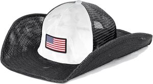 Sombrero de Vaquero con Lentejuelas de Bandera Americana, Sin Cordones, Estilo Europeo Americano, para el Día de la Independencia, Fiestas al Aire Libre, Decorativo Brillante, 100% Poliéster - Product Image 4