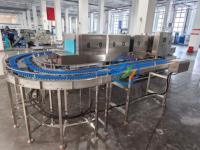 Transportbandwasmachine voor grote kunststof pallets voor industriële voedingsmiddelen- en drankenverwerkingsbedrijven