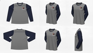 T-shirt personnalisé à manches longues, t-shirt de sport respirant en coton, vêtements de sport pour hommes - Product Image 6
