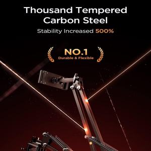 Support de tablette LISEN ultra robuste à double pince <span class=keywords><strong>pour</strong></span> bureau, chevet, bureau, bras flexible robuste, compatible avec iPad Pro 12.9 - Product Image 4