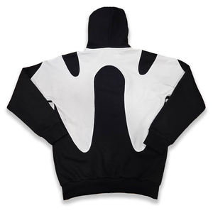 Sudadera con capucha de algodón 100% ecológico, de moda coreana, con cremallera, bordada, de hombros caídos, estilo oversize, de ganchillo, la más vendida. - Product Image 2