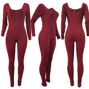 Combinaison noire à capuche pour femme, taille haute, coupe ajustée, polyester/coton, vêtements de yoga printemps/été - Product Image 2