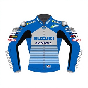 Joan Mir Zuzuki <b>Racing</b> <b>Jacket</b> Custom Kangaroo Leather MotoCP CE Approved Armored Men's Professional <b>Jacket</b>/Chaqueta - Product Image 1