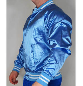 Casual invierno Varsity chaqueta cuello mandarín bolsillo ligero Chenille bordado personalizado Letterman diseño 100% poliéster de talla grande - Product Image 4