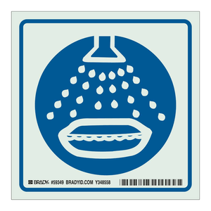 Panneau d'avertissement photoluminescent BradyGlo à pulvérisation d'eau pour les zones de sécurité incendie - Product Image 3