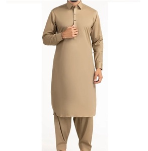Costume pakistanais afghan deux pièces sur mesure 2026 de haute qualité à séchage rapide pour homme, idéal pour les fêtes et mariages - Product Image 6