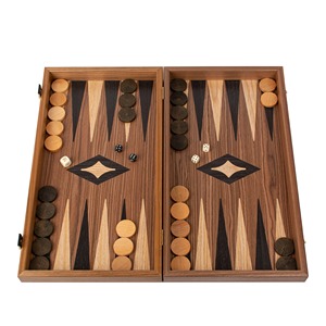 Jeu de backgammon en bois avec dés et pions dans un coffret cadeau - Product Image 6
