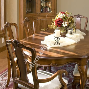 Juego de Comedor de Madera Maciza Hecho a Mano de Lujo para 6 Personas, Sillas Talladas Ornamentadas, Acabado Premium - Product Image 4