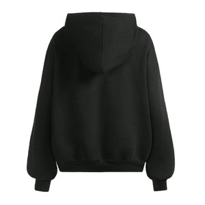 Sweat à capuche en strass de qualité supérieure pour l'hiver, 100% coton molletonné, coupe ample et épaules tombantes, unisexe - Product Image 2