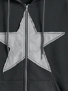 2026 Vente en gros OEM Sweat à capuche zippé 100% Coton Chenille Brodé Streetwear Hiver Haute Qualité Personnalisable - Product Image 3