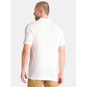 Polo en piqué de coton blanc pour homme, manches courtes, coupe classique, couleur unie, vêtements décontractés pour homme - Product Image 5