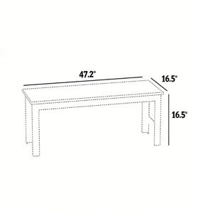 Bancs de jardin en bois pour terrasse, parc ou véranda - Chaises confortables uniquement - Product Image 6