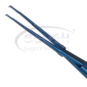 Inamura 1.5 Cross Action Capsulorhexis Forceps Straight w/ Marks Titanium Ophthalmic Cataract <b>Instrument</b> By Blush <b>Surgical</b> - Product Image 6
