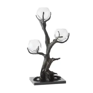 Florero artístico de metal hecho a mano para decoración de interiores, moderno y lujoso florero de metal para decoración de mesa y suelo. - Product Image 3