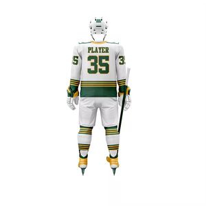 Factory Price Printed Top Stitched Pro Hockey Jersey Custom 100% Polyester Breathable Quick Dry Short Ice Hockey Uniform - Product Image 5