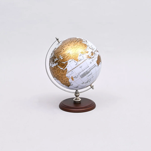 Globe terrestre rotatif en métal de luxe pour la maison, le bureau ou comme cadeau, au meilleur prix - Product Image 3