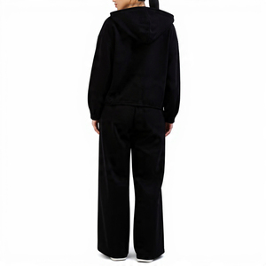 Conjunto Deportivo Personalizado para Mujer, Sudadera Corta con Cordón y Pantalones Anchos, Ropa Casual de 2 Piezas - Product Image 2