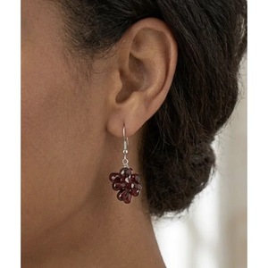 Pendientes Colgantes de Granate Hechos a Mano, Diseño Entrelazado, Joyería de Moda al por Mayor de Jaipur, India - Product Image 3