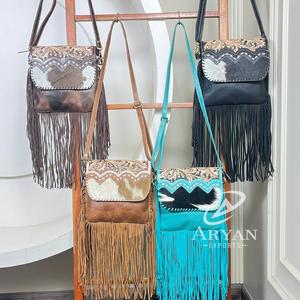 กระเป๋าถือหนังวัวแท้ลายดอกไม้ ดีไซน์หรูหรา สำหรับผู้หญิง แบรนด์ดัง พกพาสะดวก - Product Image 1