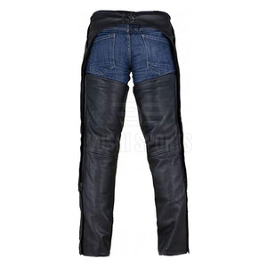 Chaps en cuir pleine fleur de qualité supérieure, finition lisse, conçus pour la conduite quotidienne et les activités de plein air. - Product Image 2