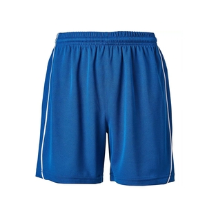 Pantalones Cortos de Fútbol Negros con Logotipo Personalizado, Ribete Blanco en Ambos Lados, Secado Rápido, Transpirables, Tejido de Punto, Cintura con Cordón, Bolsillos, 100% Poliéster - Product Image 4